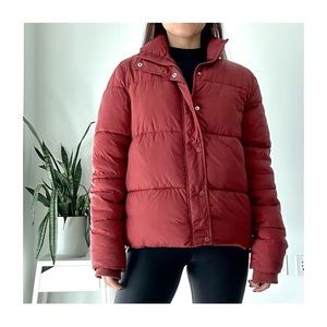 DÈLUC women’s Aliyah jacket | red wine color
